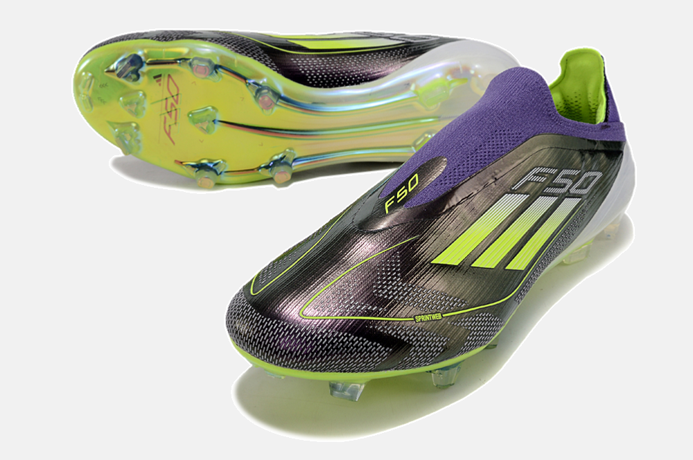 Chuteira Adidas F50 LL FG - Roxa e Verde - detalhe