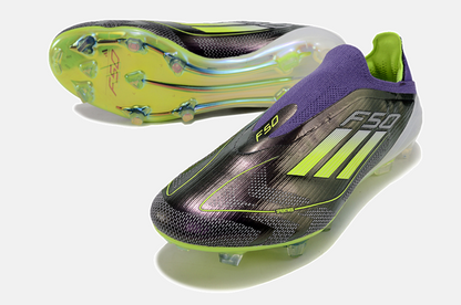 Chuteira Adidas F50 LL FG - Roxa e Verde - detalhe