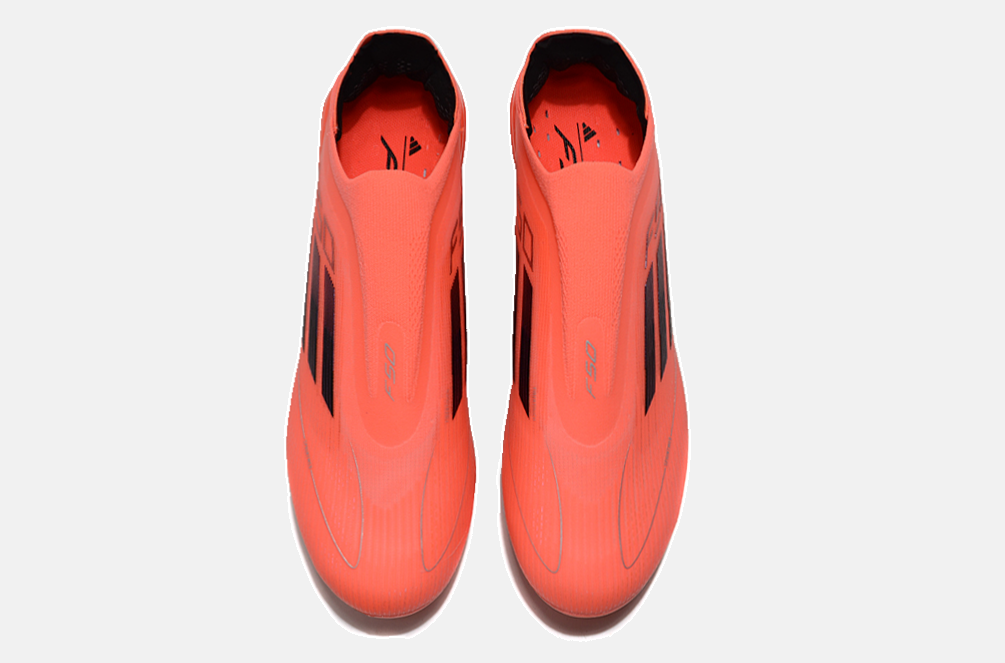 Chuteira Adidas F50 LL FG - Laranja e Preta - detalhe