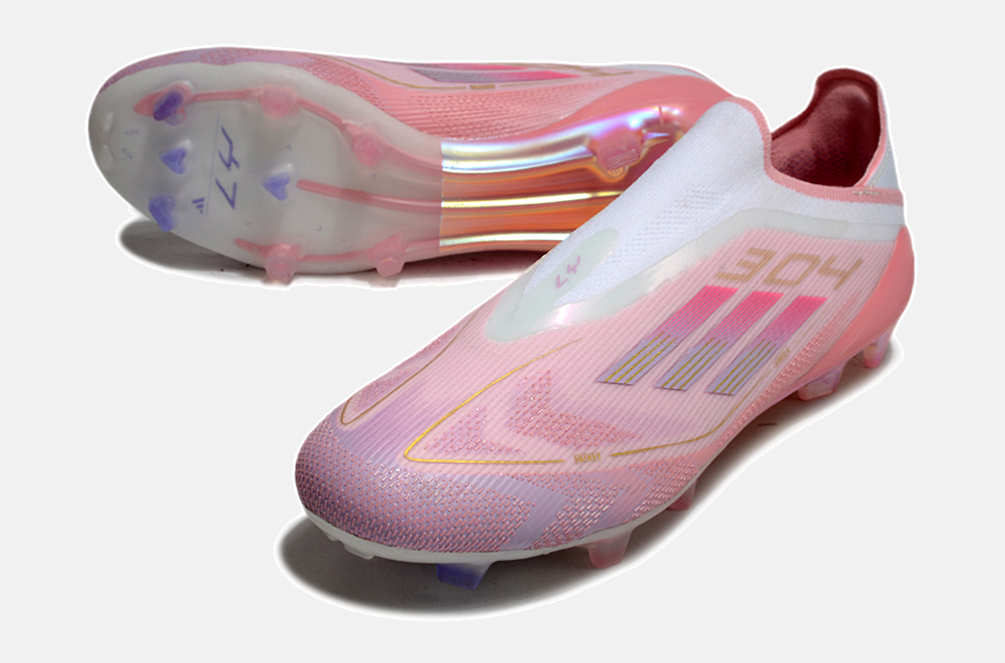 Chuteira Adidas F50 LL YAMAL FG - Rosa e Branco - foto 2