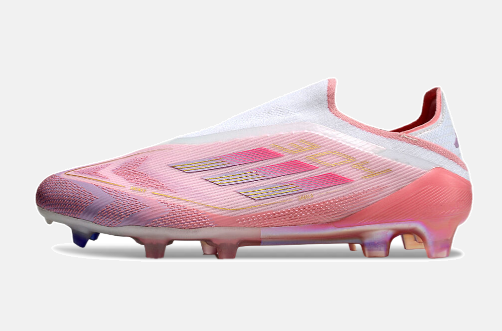 Chuteira Adidas F50 LL YAMAL FG - Rosa e Branco - foto 6