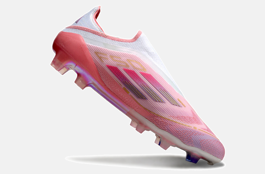 Chuteira Adidas F50 LL YAMAL FG - Rosa e Branco - foto 4