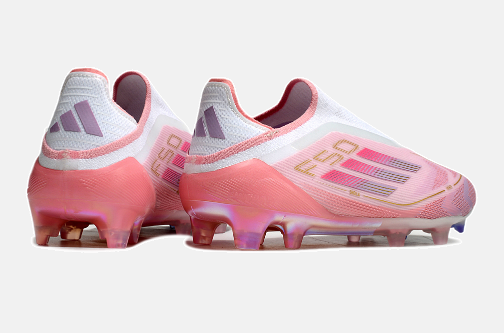 Chuteira Adidas F50 LL YAMAL FG - Rosa e Branco - foto 7