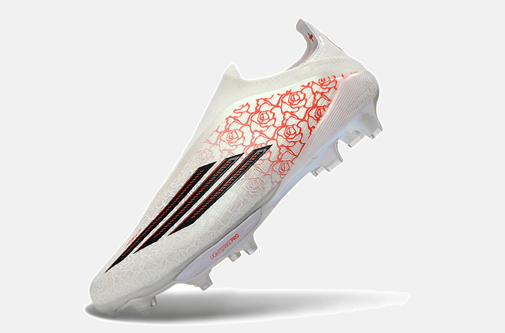 Chuteira Adidas F50 LL YAMAL FG - Branca e Vermelha - Tevo Sports SPORT*