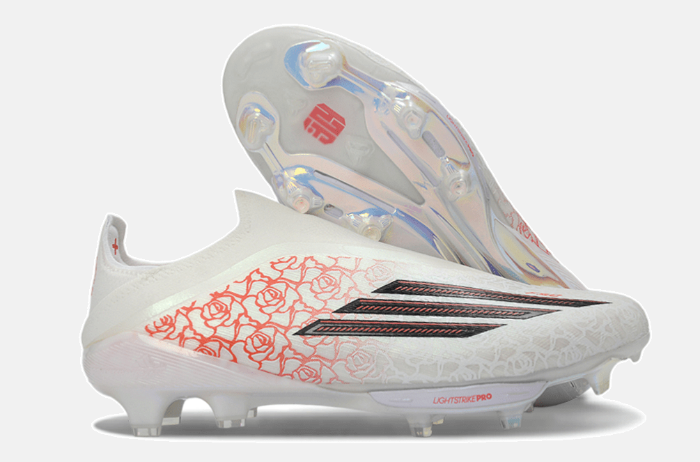 Chuteira Adidas F50 LL YAMAL FG - Branca e Vermelha - Tevo Sports SPORT*