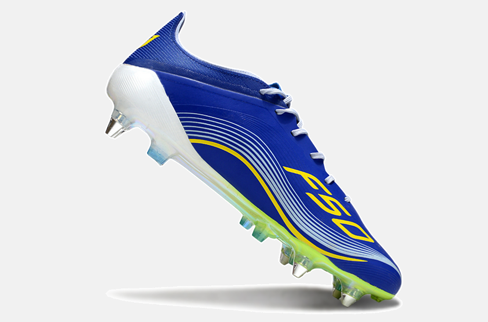 Chuteira Adidas F50 Messi Elite SG - Azul, Branca e Amarela - imagem 5