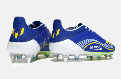 Chuteira Adidas F50 Messi Elite SG - Azul, Branca e Amarela - imagem 6