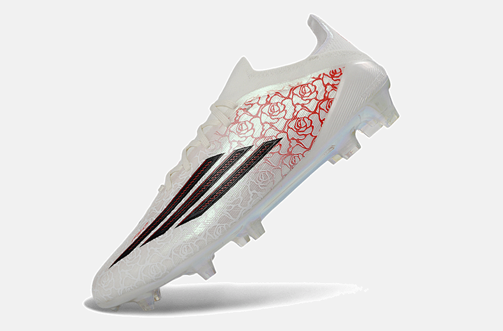 Chuteira Adidas F50 YAMAL FG - Branca e Vermelha - imagem 4