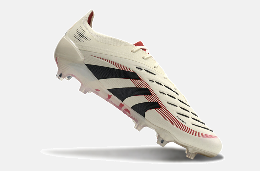 Chuteira Adidas Predator Elite FG - Bege,  Preta e Vermelha - imagem 5