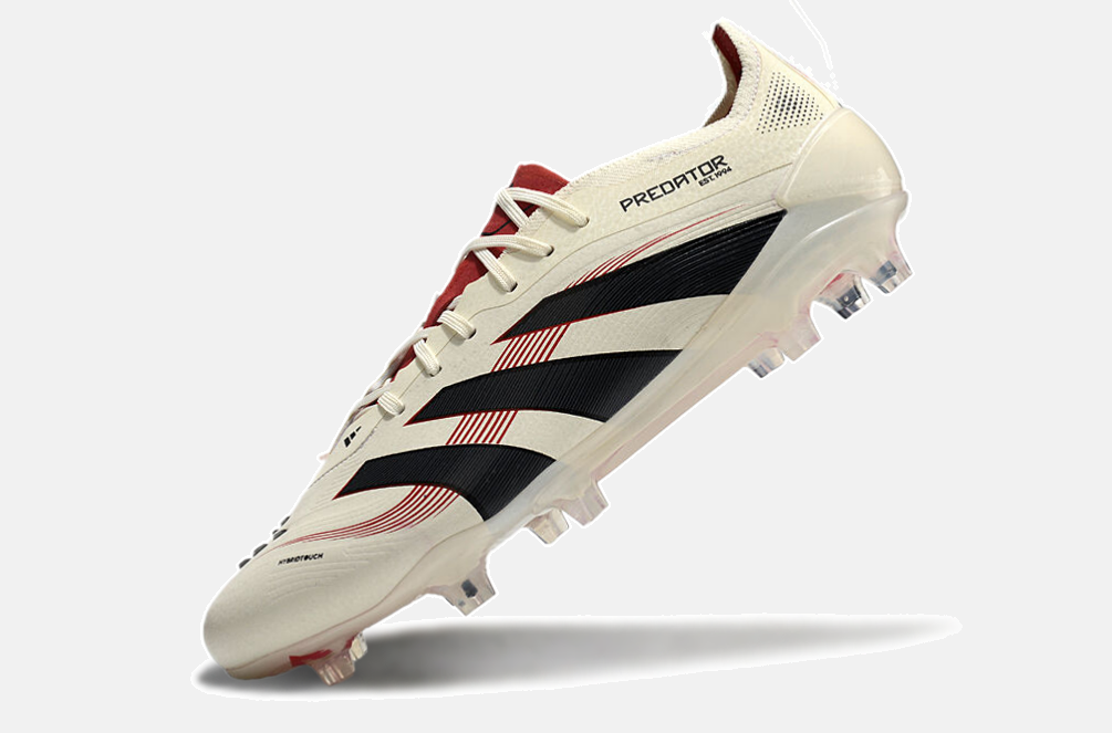 Chuteira Adidas Predator Elite FG - Bege,  Preta e Vermelha - imagem 6