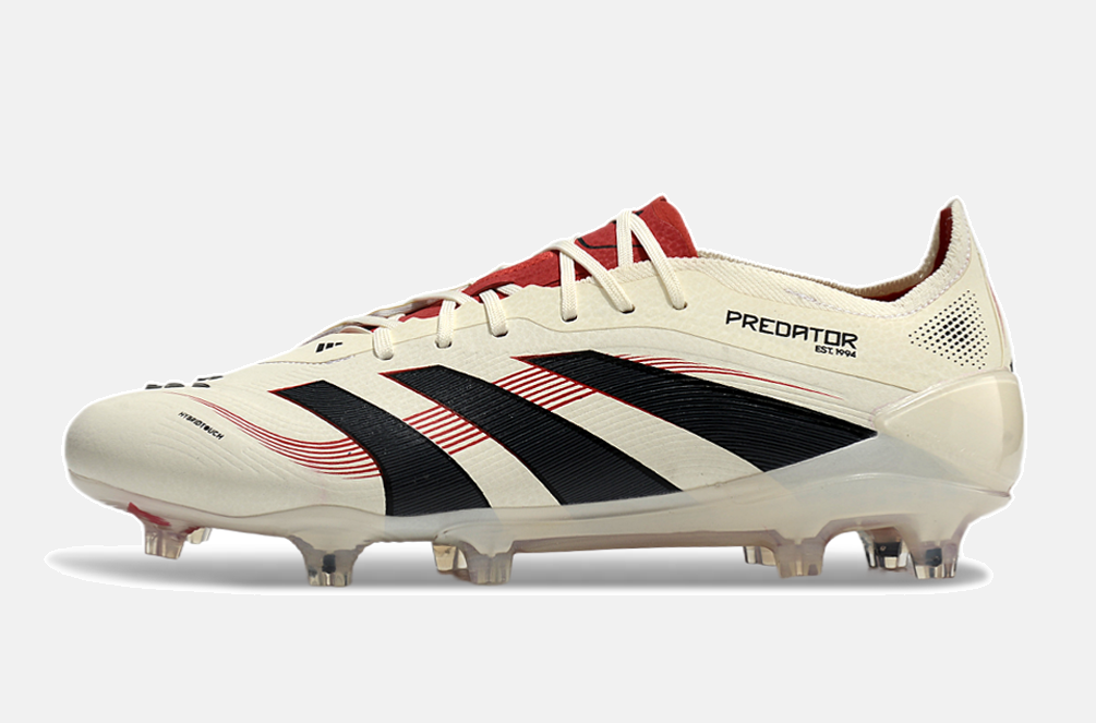 Chuteira Adidas Predator Elite FG - Bege,  Preta e Vermelha - imagem 4