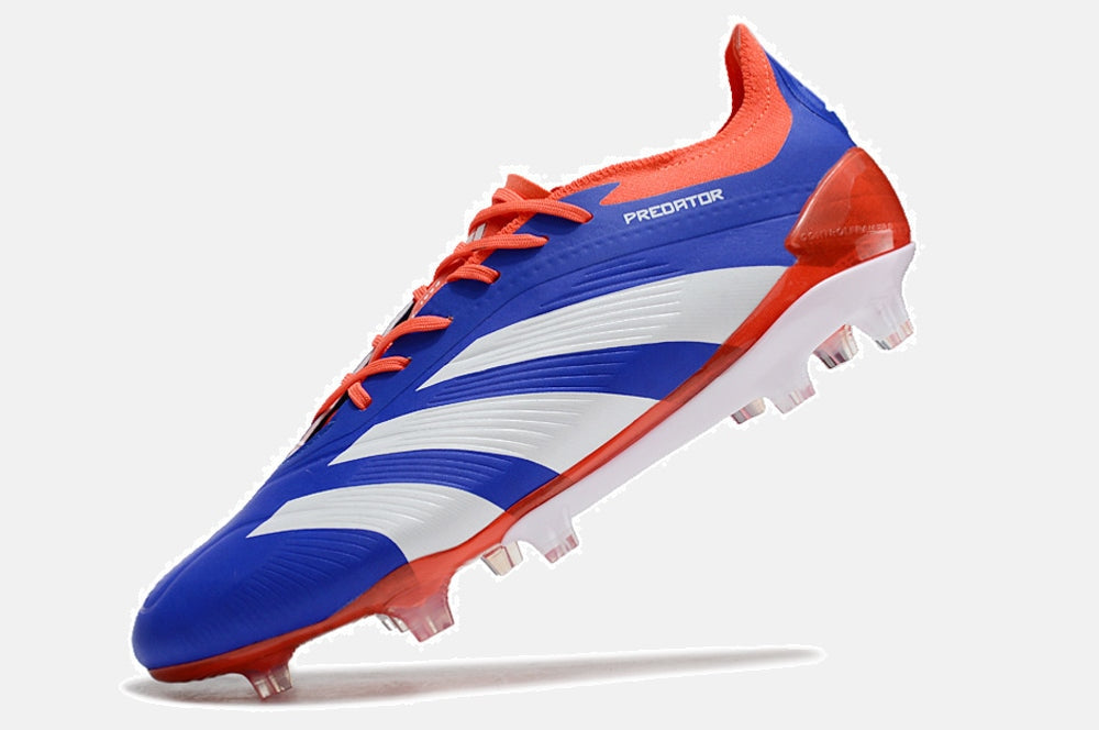 Chuteira Adidas Predator Elite FG - Azul , Branca e Laranja - detalhe