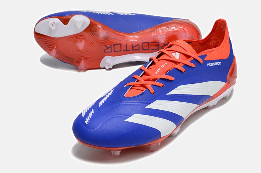Chuteira Adidas Predator Elite FG - Azul , Branca e Laranja - imagem 4