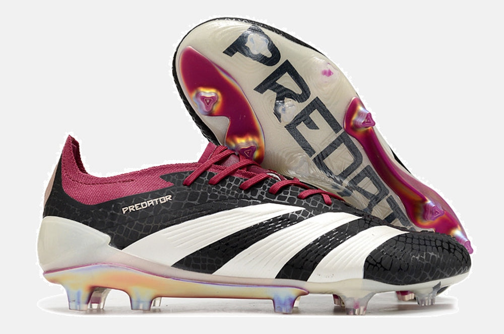 Chuteira Adidas Predator Elite FG - Branca e Preta - imagem 7