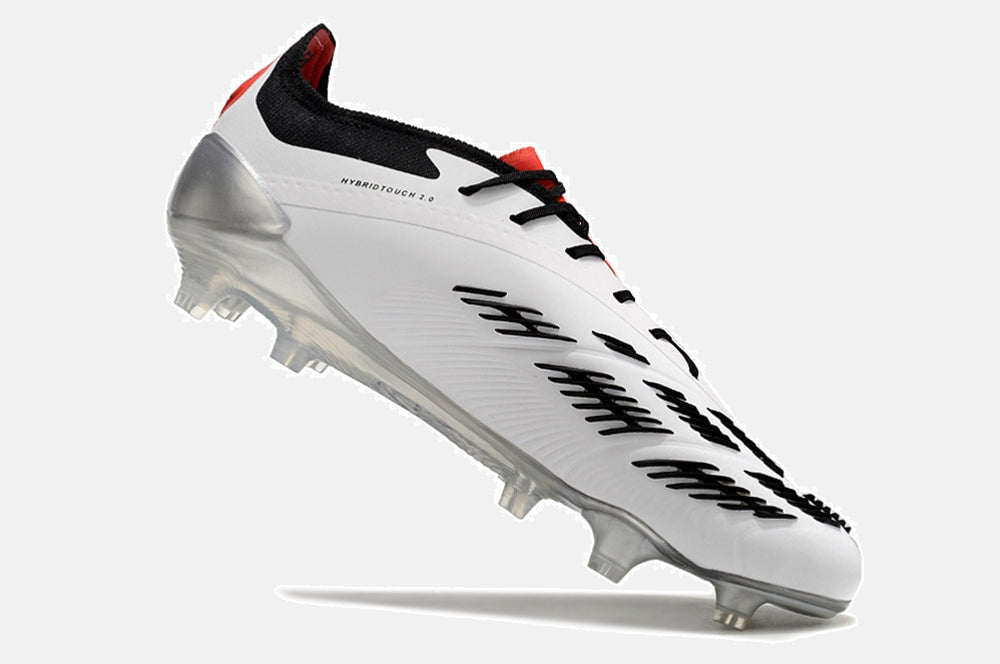 Chuteira Adidas Predator Elite FG - Branca e Preta - detalhe