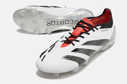Chuteira Adidas Predator Elite FG - Branca e Preta - vista traseira