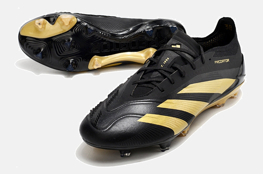 Chuteira Adidas Predator Elite FG - Dourada e Preta - vista traseira