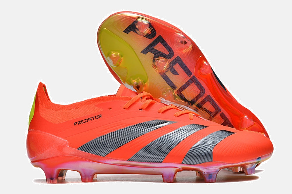 Chuteira Adidas Predator Elite FG - Laranja e Cinza - imagem 7