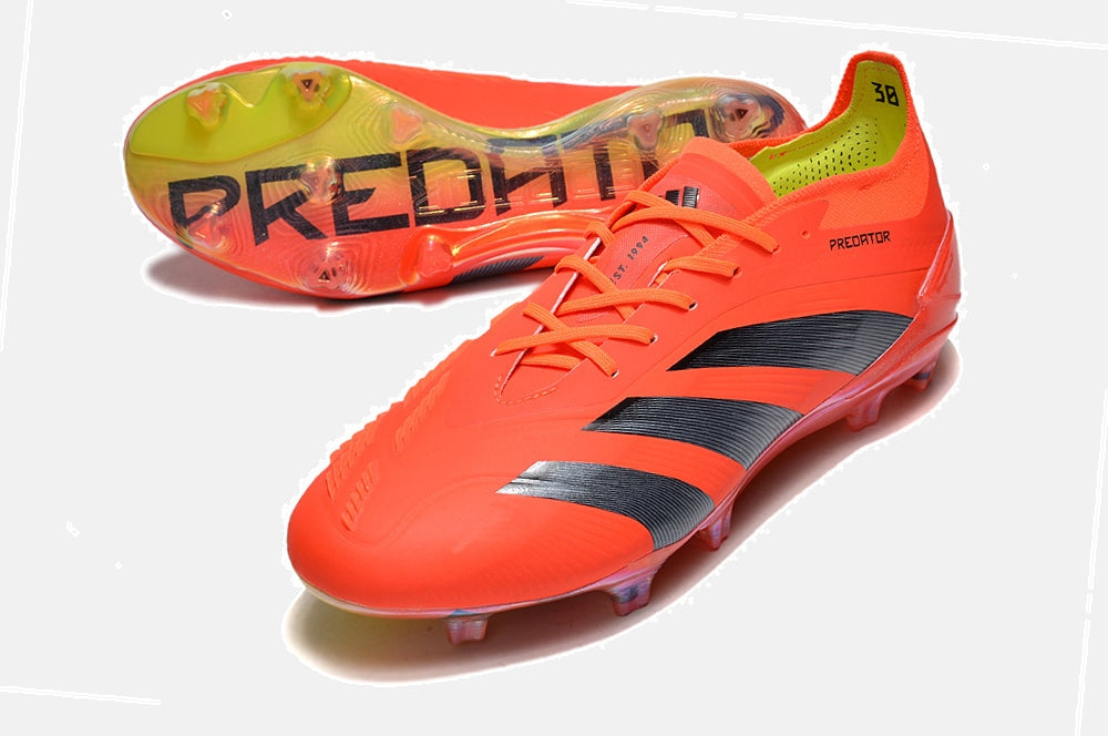 Chuteira Adidas Predator Elite FG - Laranja e Cinza - imagem 4