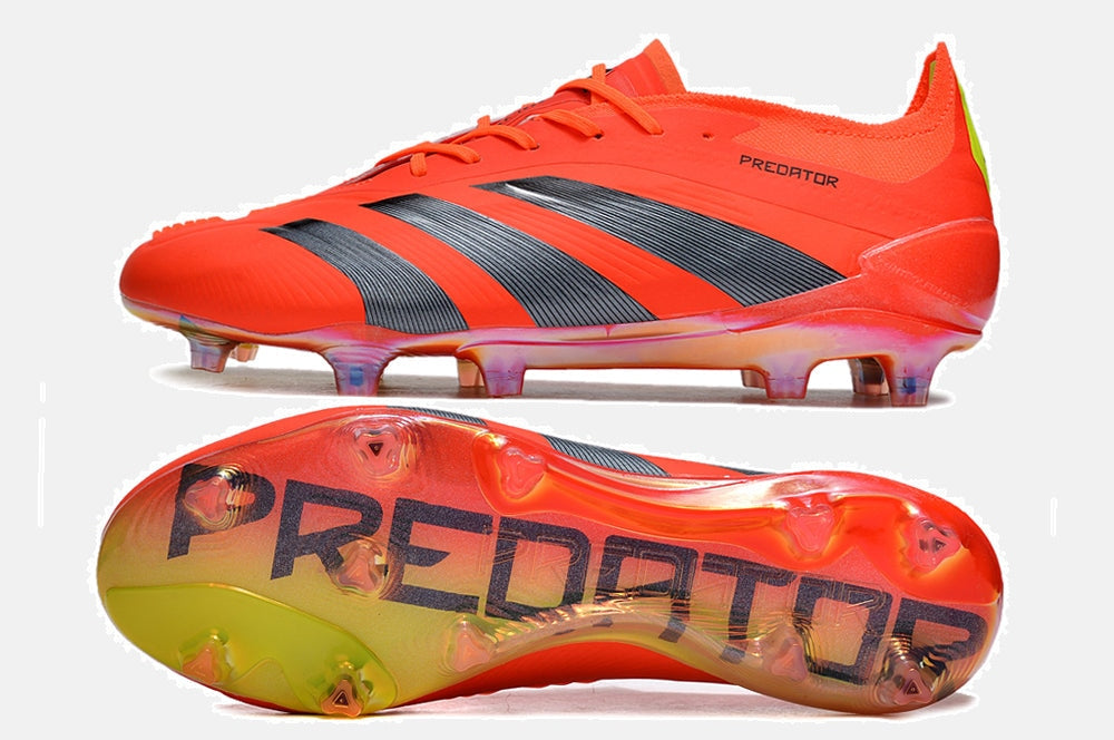 Chuteira Adidas Predator Elite FG - Laranja e Cinza - imagem 6
