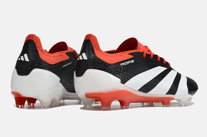 Chuteira Adidas Predator Elite FG - Preta, Branca e Laranja - vista traseira