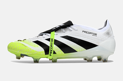 Chuteira Adidas Predator Elite Fold-Over Tongue FG - Branca, Verde e Preta - Radiant Blaze Pack - imagem 4