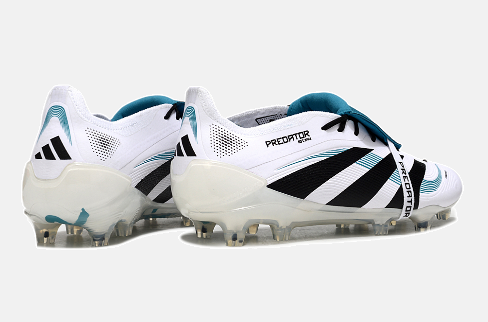 Chuteira Adidas Predator Elite Fold-Over Tongue FG - Branca, Verde e Preta - imagem 7