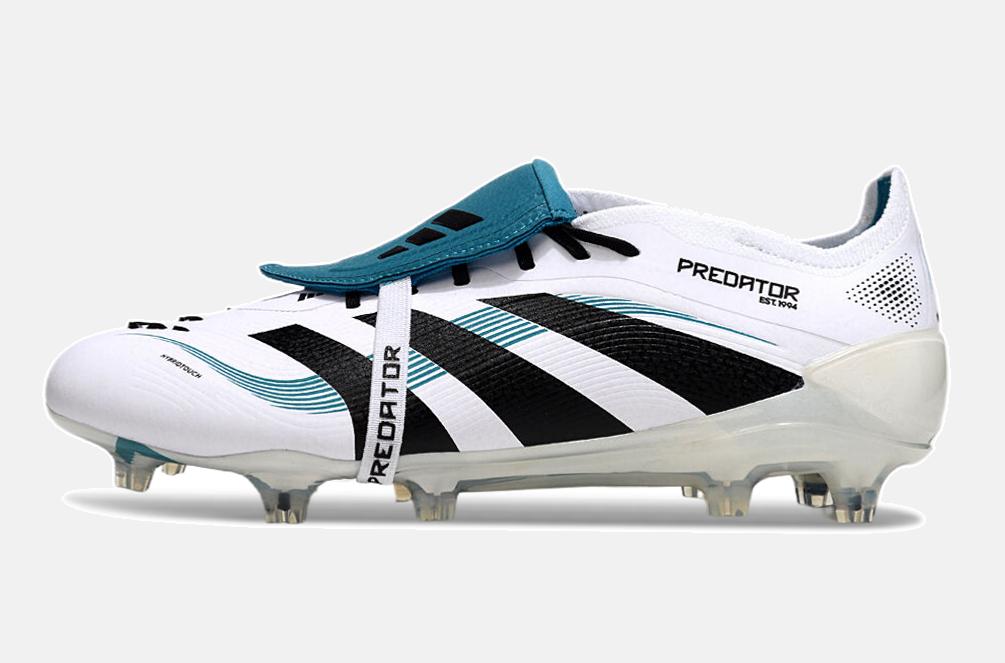 Chuteira Adidas Predator Elite Fold-Over Tongue FG - Branca, Verde e Preta - imagem 4