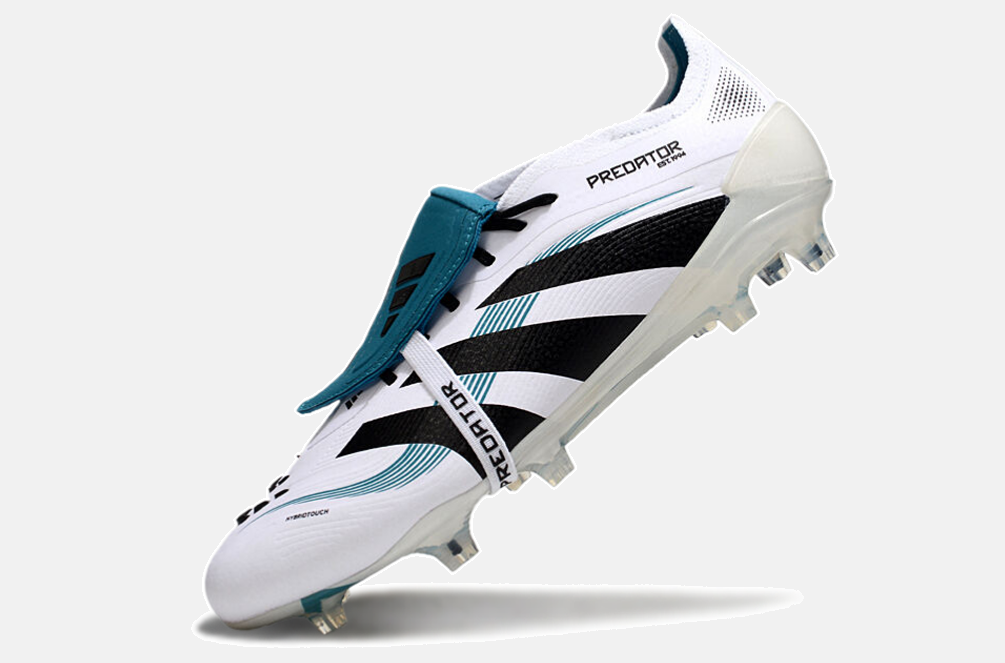 Chuteira Adidas Predator Elite Fold-Over Tongue FG - Branca, Verde e Preta - imagem 5