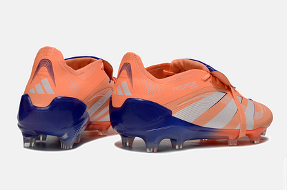Chuteira Adidas Predator Elite Fold-Over Tongue FG - Laranja, Azul e Branca - imagem 7
