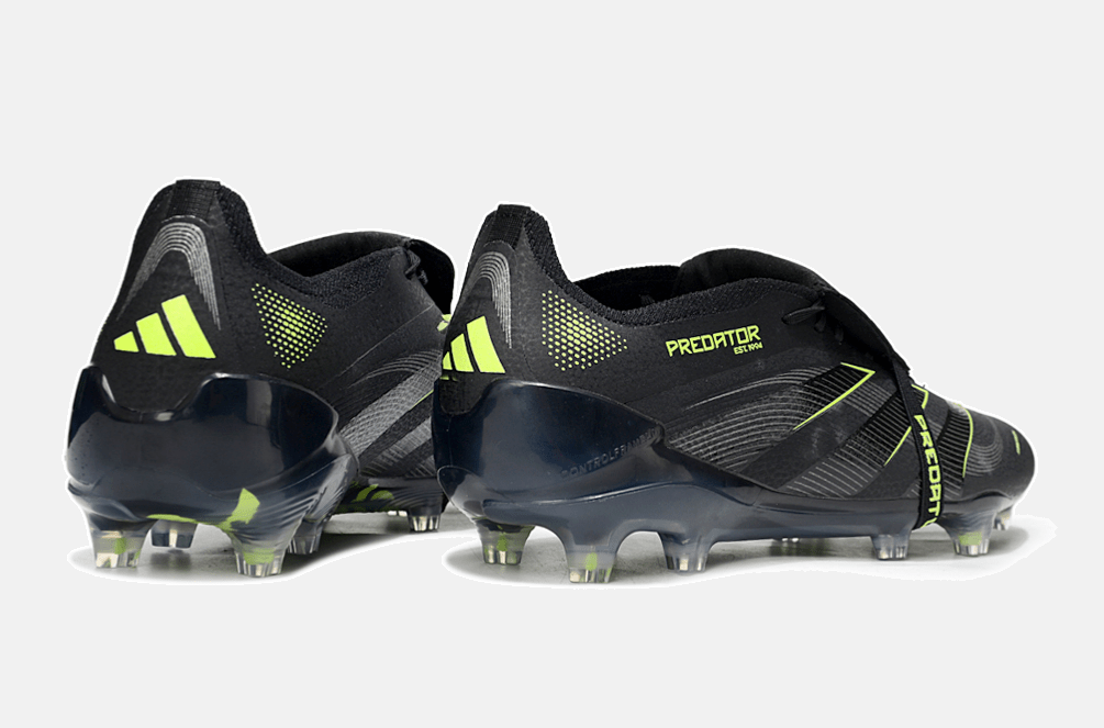 Chuteira Adidas Predator Elite Fold-Over Tongue FG - Preta, Cinza e Verde - Eletric Stealth Pack - Tevo Sports SPORT*
