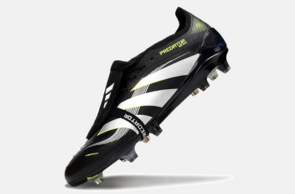 Chuteira Adidas Predator Elite Fold-Over Tongue FG - Preta, Verde e Branca - imagem 5