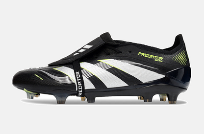 Chuteira Adidas Predator Elite Fold-Over Tongue FG - Preta, Verde e Branca - imagem 4