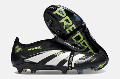 Chuteira Adidas Predator Elite Fold-Over Tongue FG - Preta, Verde e Branca - imagem 8