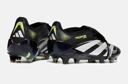 Chuteira Adidas Predator Elite Fold-Over Tongue FG - Preta, Verde e Branca - imagem 7