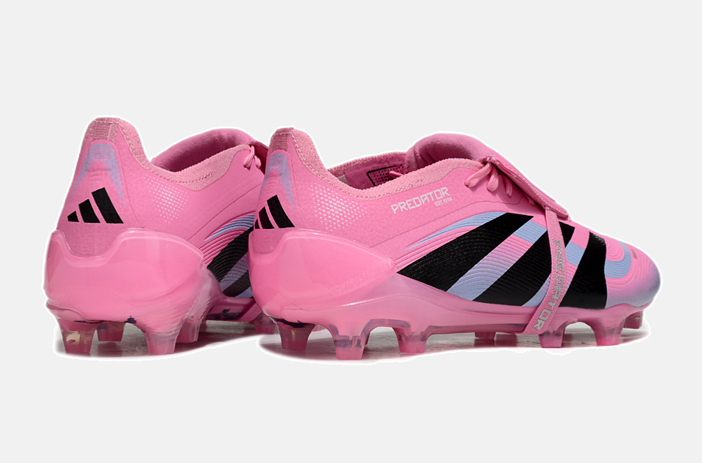 Chuteira Adidas Predator Elite Fold-Over Tongue FG - Rosa, Azul e Preta - imagem 7
