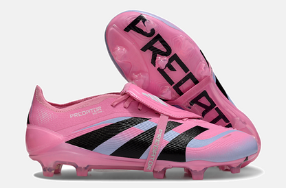 Chuteira Adidas Predator Elite Fold-Over Tongue FG - Rosa, Azul e Preta - imagem 8