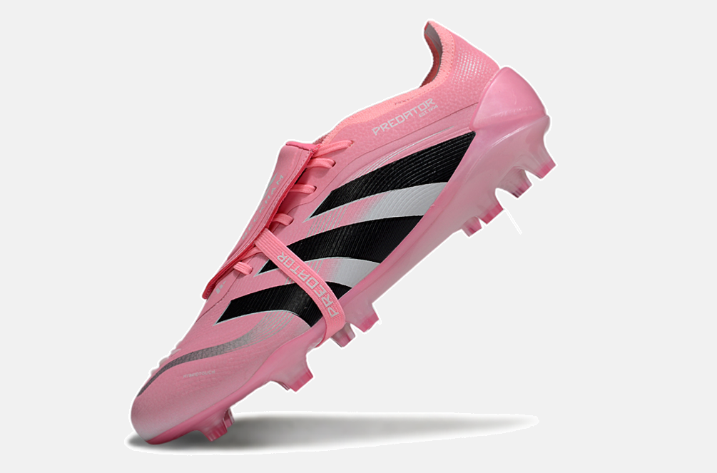 Chuteira Adidas Predator Elite Fold-Over Tongue David Beckham FG - Rosa, Branca e Preta - imagem 5