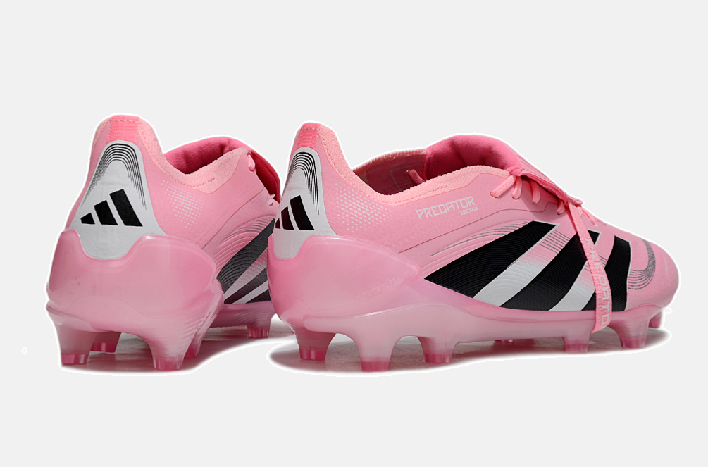 Chuteira Adidas Predator Elite Fold-Over Tongue David Beckham FG - Rosa, Branca e Preta - imagem 7