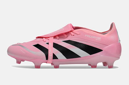 Chuteira Adidas Predator Elite Fold-Over Tongue David Beckham FG - Rosa, Branca e Preta - imagem 4