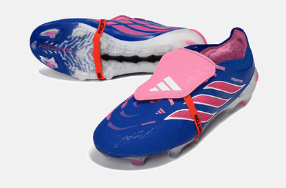 Chuteira Adidas Predator Elite FT 26 FG - Azul, Rosa e Branca - Tevo Sports SPORT*