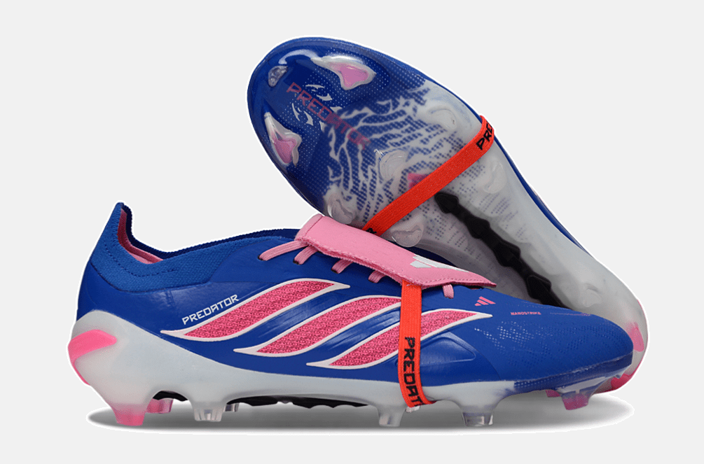Chuteira Adidas Predator Elite FT 26 FG - Azul, Rosa e Branca - Tevo Sports SPORT*