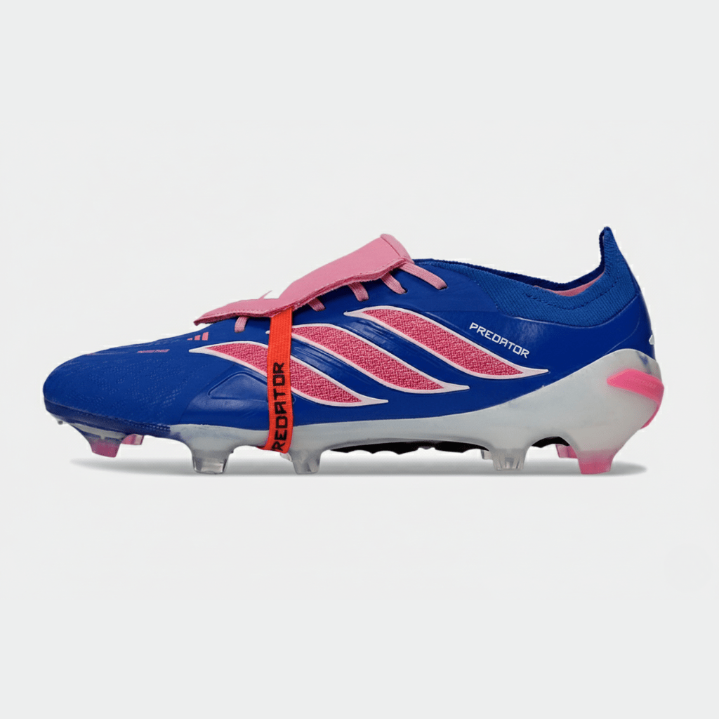 Chuteira Adidas Predator Elite FT 26 FG - Azul, Rosa e Branca - Tevo Sports SPORT*