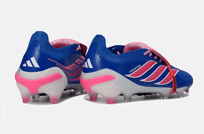 Chuteira Adidas Predator Elite FT 26 FG - Azul, Rosa e Branca - Tevo Sports SPORT*