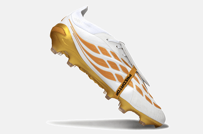 Chuteira Adidas Predator Elite FT 26 FG - Branca e Dourada - Tevo Sports SPORT*