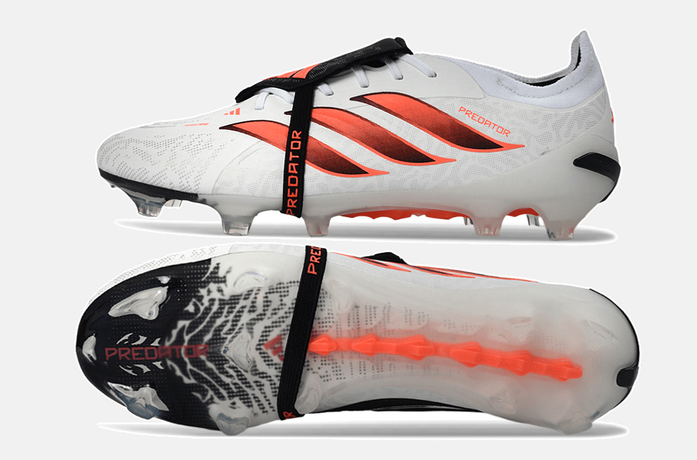 Chuteira Adidas Predator Elite FT 26 FG - Branca, Preta e Vermelha - Tevo Sports SPORT*