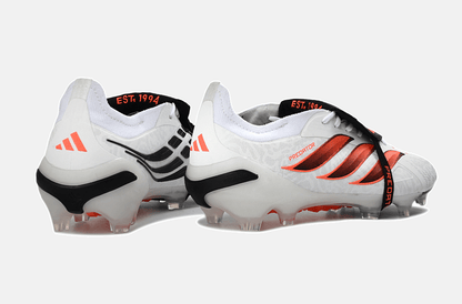 Chuteira Adidas Predator Elite FT 26 FG - Branca, Preta e Vermelha - Tevo Sports SPORT*