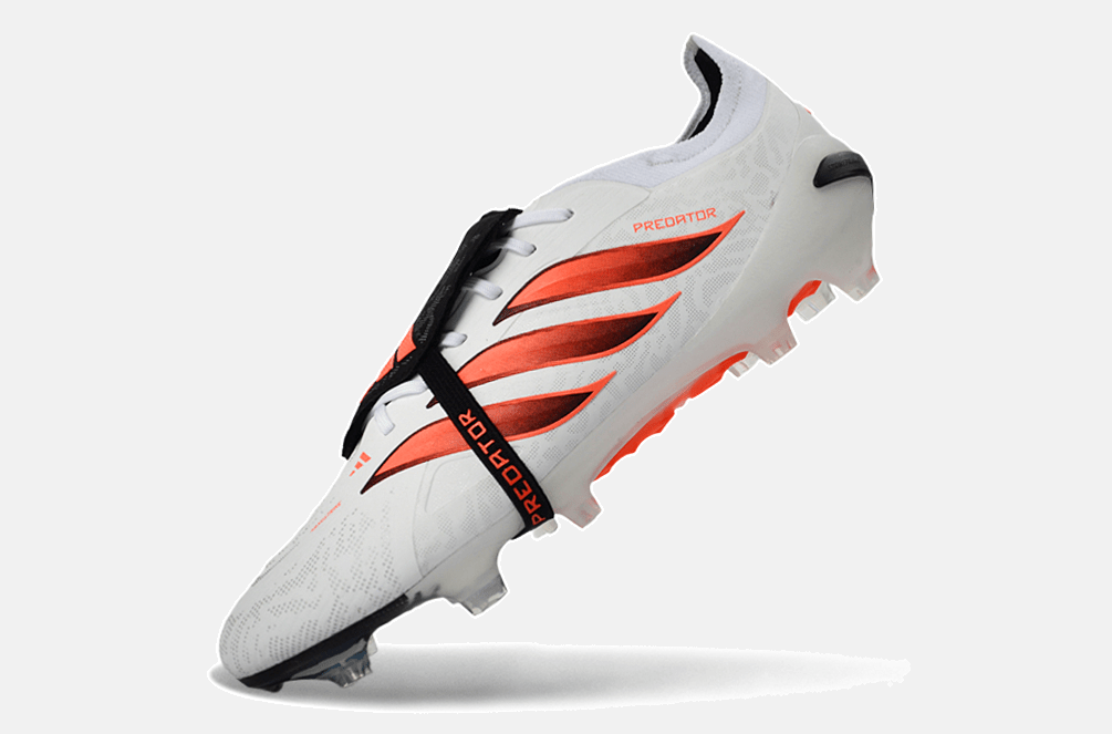 Chuteira Adidas Predator Elite FT 26 FG - Branca, Preta e Vermelha - Tevo Sports SPORT*