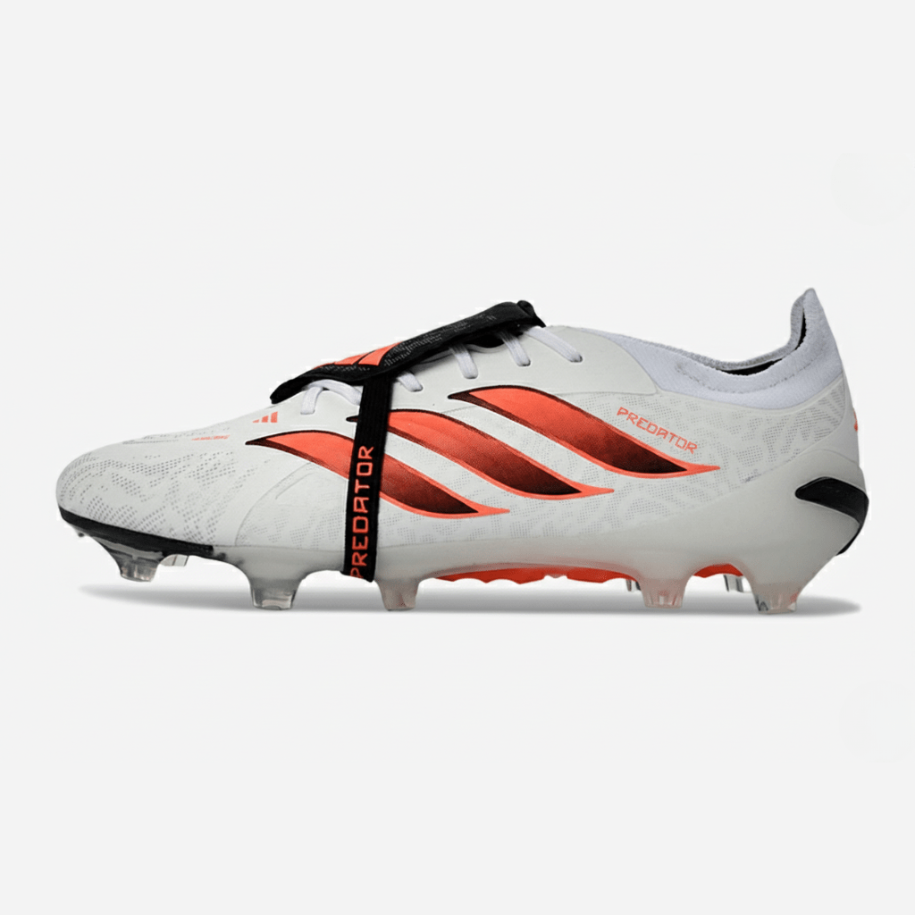 Chuteira Adidas Predator Elite FT 26 FG - Branca, Preta e Vermelha - Tevo Sports SPORT*