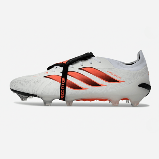 Chuteira Adidas Predator Elite FT 26 FG - Branca, Preta e Vermelha - Tevo Sports SPORT*